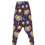 Cute Cartoon Aries Pattern Print Hammer Pants