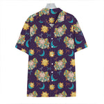 Cute Cartoon Aries Pattern Print Hawaiian Shirt