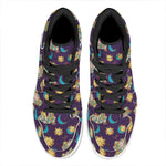 Cute Cartoon Aries Pattern Print High Top Leather Sneakers