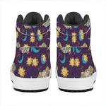 Cute Cartoon Aries Pattern Print High Top Leather Sneakers