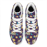 Cute Cartoon Aries Pattern Print High Top Leather Sneakers