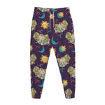 Cute Cartoon Aries Pattern Print Jogger Pants