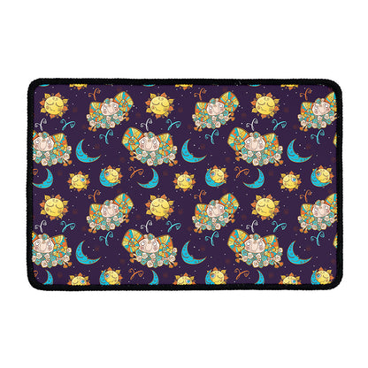 Cute Cartoon Aries Pattern Print Kitchen Mat