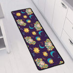 Cute Cartoon Aries Pattern Print Long Kitchen Mat