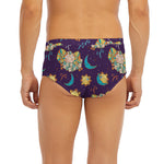 Cute Cartoon Aries Pattern Print Men's Briefs