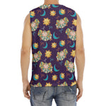 Cute Cartoon Aries Pattern Print Men's Fitness Tank Top