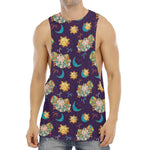 Cute Cartoon Aries Pattern Print Men's Muscle Tank Top