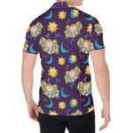 Cute Cartoon Aries Pattern Print Men's Shirt