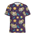 Cute Cartoon Aries Pattern Print Men's Athletic T-Shirt