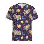 Cute Cartoon Aries Pattern Print Men's Sports T-Shirt