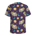 Cute Cartoon Aries Pattern Print Men's Sports T-Shirt
