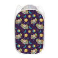 Cute Cartoon Aries Pattern Print Mesh Laundry Hamper