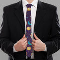 Cute Cartoon Aries Pattern Print Necktie