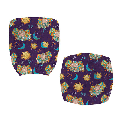 Cute Cartoon Aries Pattern Print Office Chair Cover