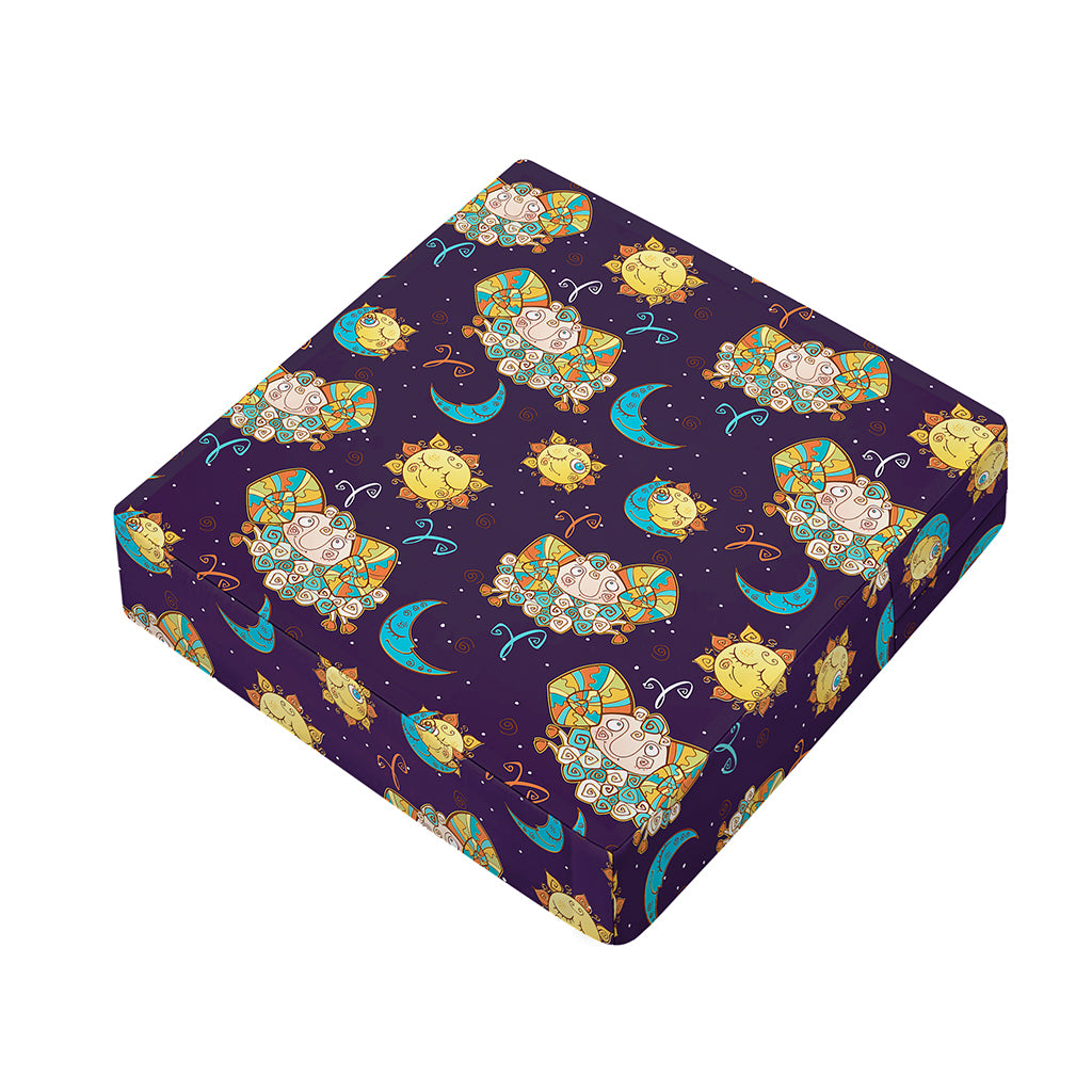 Cute Cartoon Aries Pattern Print Outdoor Seat Cushion Cover