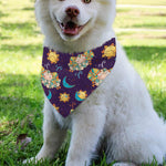 Cute Cartoon Aries Pattern Print Over The Collar Dog Bandana