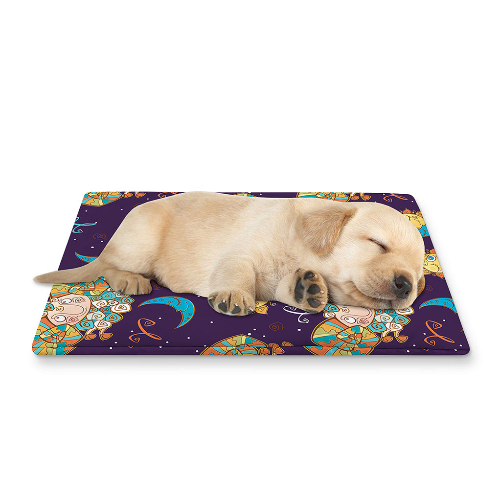 Cute Cartoon Aries Pattern Print Pet Cooling Mat Cover