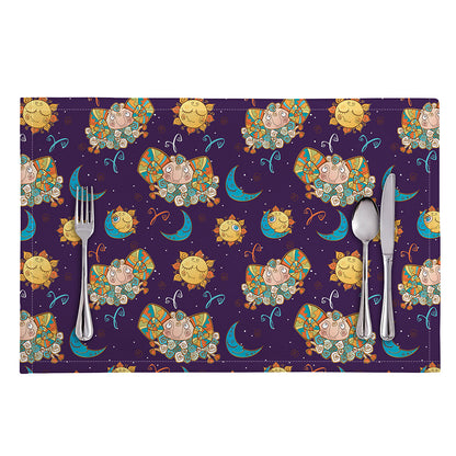 Cute Cartoon Aries Pattern Print Placemat