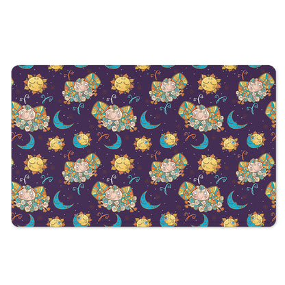 Cute Cartoon Aries Pattern Print Polyester Doormat