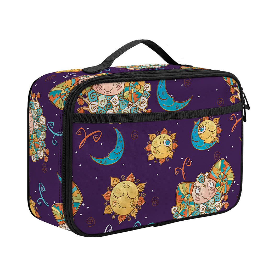 Cute Cartoon Aries Pattern Print Portable Lunch Bag