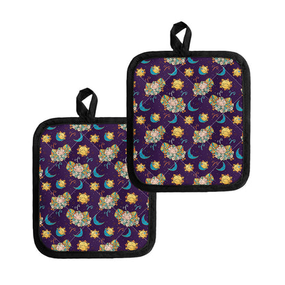 Cute Cartoon Aries Pattern Print Pot Holders