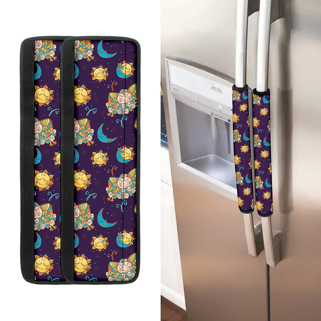 Cute Cartoon Aries Pattern Print Refrigerator Handle Covers