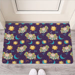 Cute Cartoon Aries Pattern Print Rubber Doormat