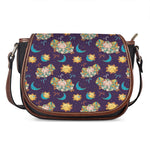 Cute Cartoon Aries Pattern Print Saddle Bag