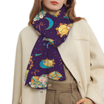 Cute Cartoon Aries Pattern Print Scarf
