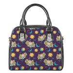 Cute Cartoon Aries Pattern Print Shoulder Handbag