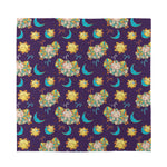 Cute Cartoon Aries Pattern Print Silk Bandana