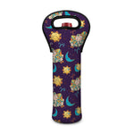 Cute Cartoon Aries Pattern Print Single Neoprene Wine Tote