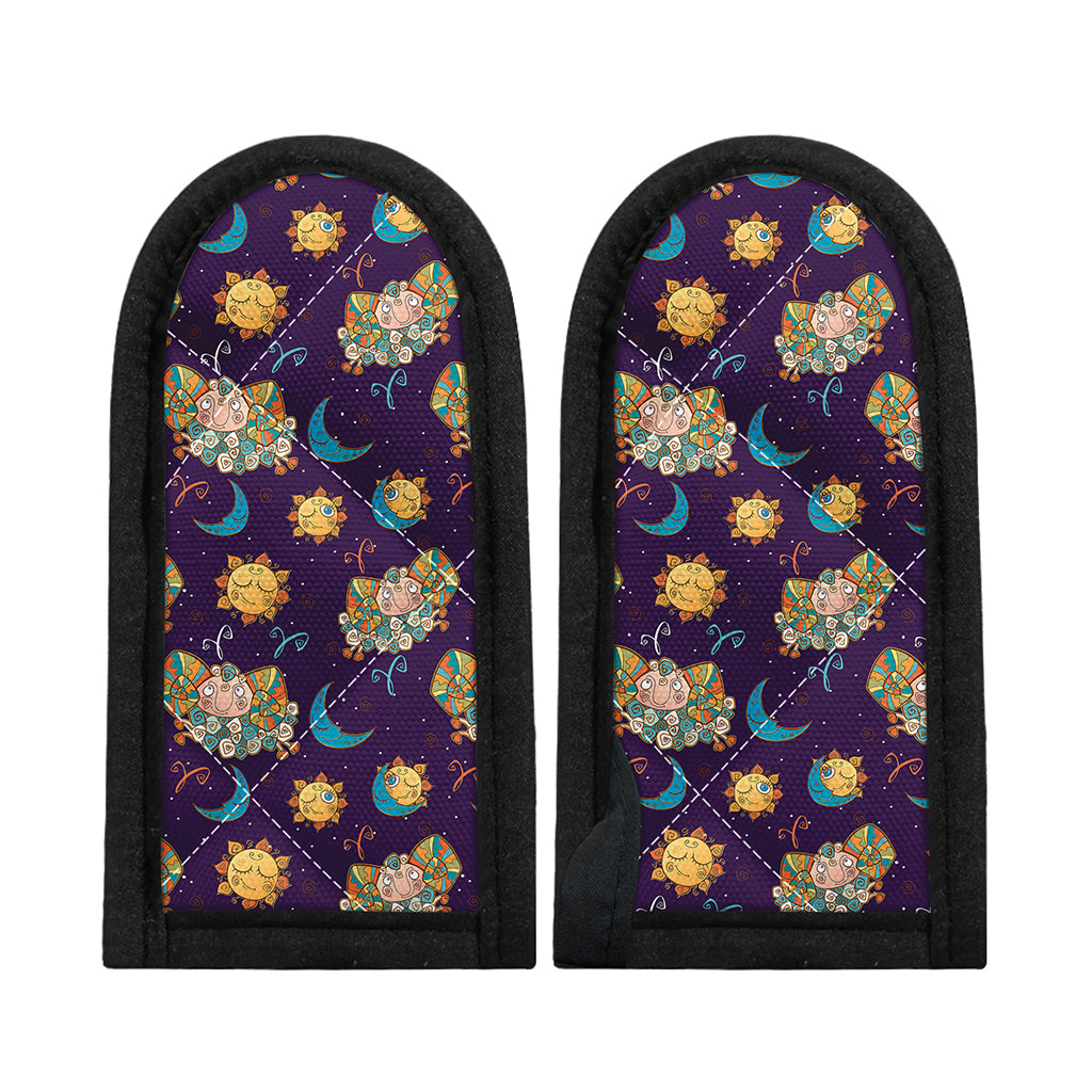 Cute Cartoon Aries Pattern Print Skillet Handle Cover