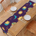 Cute Cartoon Aries Pattern Print Table Runner