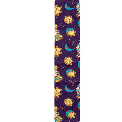 Cute Cartoon Aries Pattern Print Table Runner