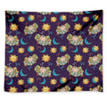 Cute Cartoon Aries Pattern Print Tapestry