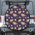 Cute Cartoon Aries Pattern Print Tire Cover With Camera Hole