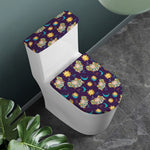 Cute Cartoon Aries Pattern Print Toilet Lid And Tank Cover Set