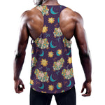 Cute Cartoon Aries Pattern Print Training Tank Top