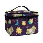 Cute Cartoon Aries Pattern Print Travel Makeup Bag