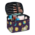 Cute Cartoon Aries Pattern Print Travel Makeup Bag