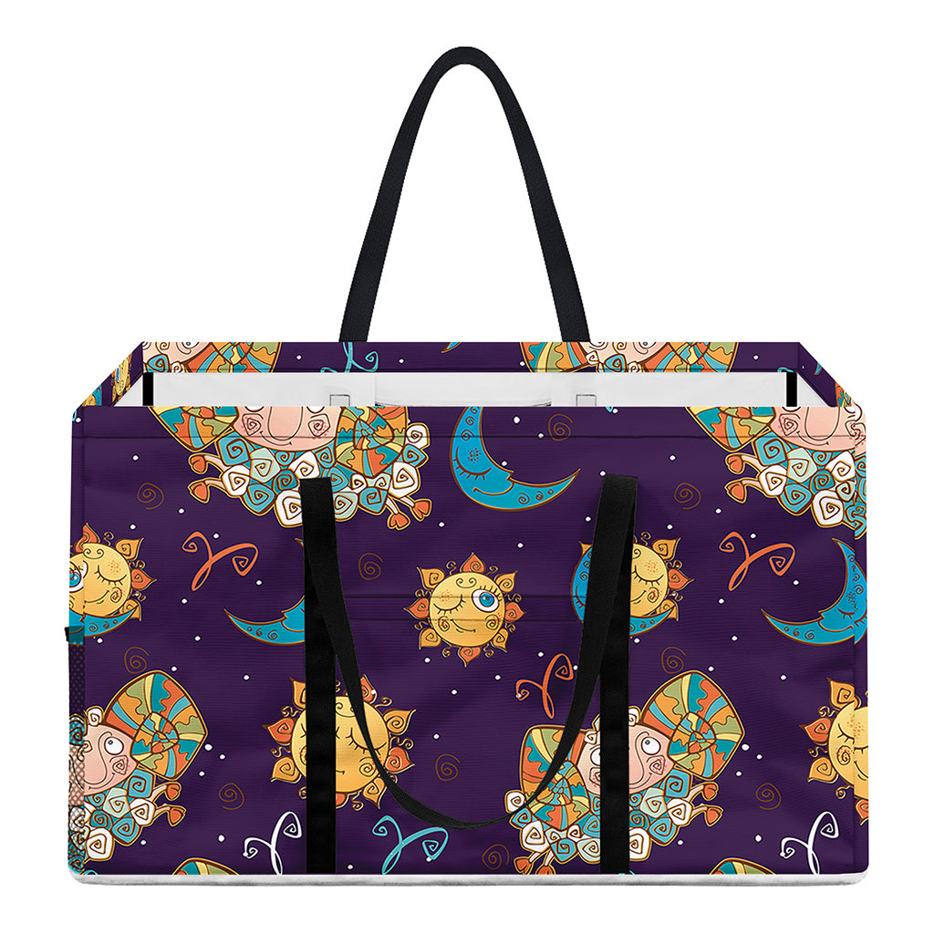 Cute Cartoon Aries Pattern Print Utility Tote Bag