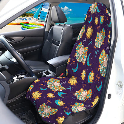 Cute Cartoon Aries Pattern Print Waterproof Car Seat Cover
