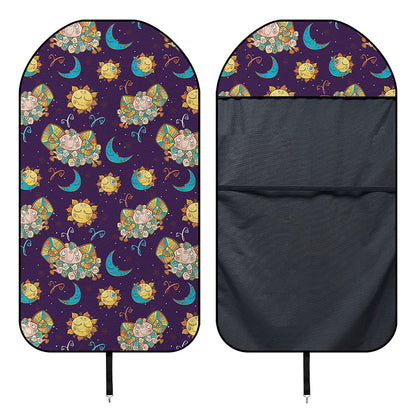 Cute Cartoon Aries Pattern Print Waterproof Car Seat Cover