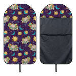 Cute Cartoon Aries Pattern Print Waterproof Car Seat Cover