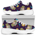 Cute Cartoon Aries Pattern Print White Chunky Shoes