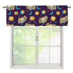 Cute Cartoon Aries Pattern Print Window Valance