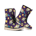 Cute Cartoon Aries Pattern Print Winter Boots