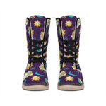 Cute Cartoon Aries Pattern Print Winter Boots