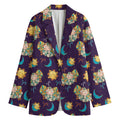 Cute Cartoon Aries Pattern Print Women's Blazer